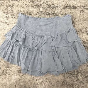 Ruffle blue skirt